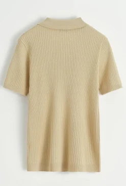 Polo effet rayé uni