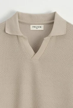 Polo effet tricot