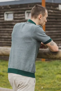 Polo en maille à manches courtes