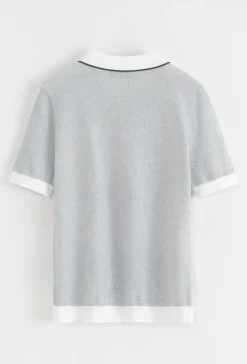 Polo en maille à manches courtes