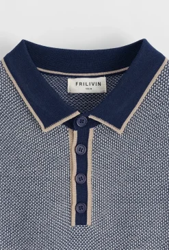 Polo en maille à manches courtes