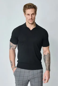 Polo manches courtes uni en maille