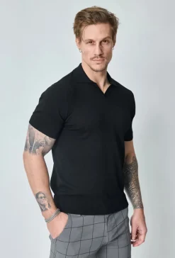 Polo manches courtes uni en maille
