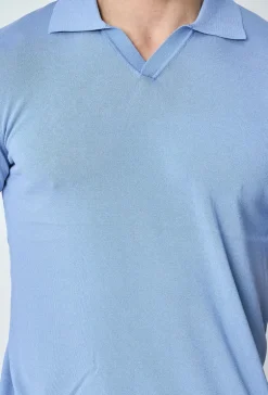 Polo manches courtes uni en maille