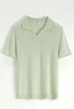 Polo manches courtes uni en maille