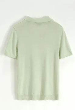Polo manches courtes uni en maille