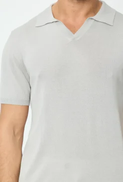 Polo manches courtes uni en maille