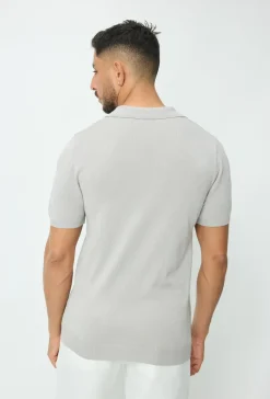 Polo manches courtes uni en maille