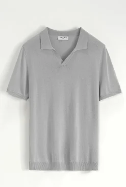 Polo manches courtes uni en maille