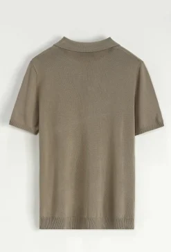 Polo manches courtes uni en maille