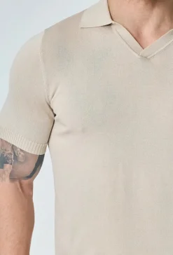 Polo manches courtes uni en maille