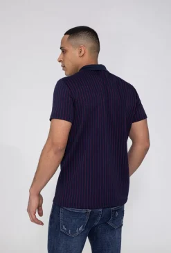 Polo manches courtes zipé