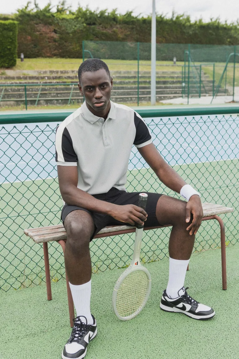Polo tricolore manches courtes