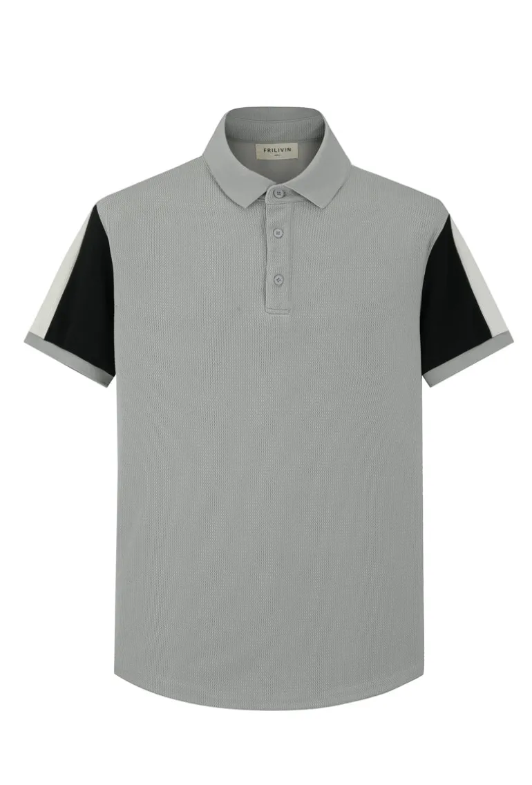 Polo tricolore manches courtes