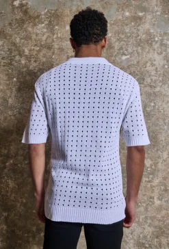 Polo troué manches courtes