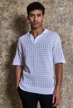 Polo troué manches courtes