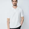Polo uni à manches courtes