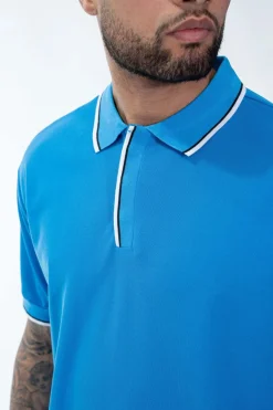 Polo uni à manches courtes