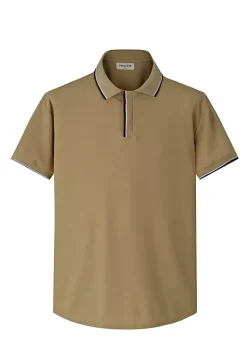 Polo uni à manches courtes