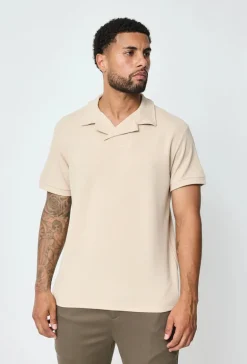 Polo uni à manches courtes
