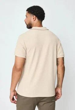 Polo uni à manches courtes