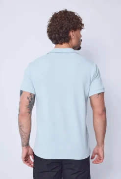 Polo uni à manches courtes