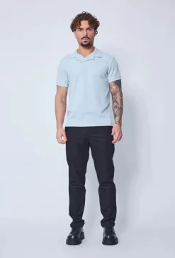 Polo uni à manches courtes