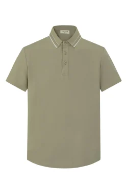 Polo uni à manches courtes