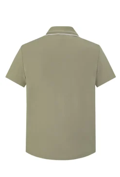 Polo uni à manches courtes
