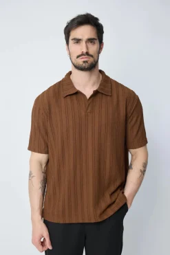 Polo uni à manches courtes