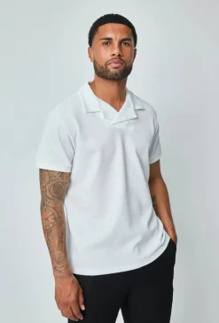 Polo uni à manches courtes