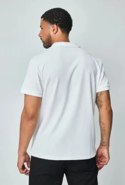 Polo uni à manches courtes