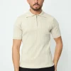 Polo uni effet rayé