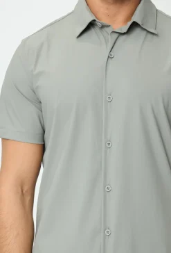 Polo uni manche court col ouvert