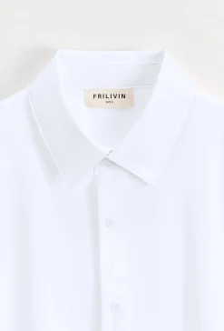 Polo uni manche court col ouvert