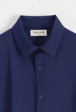Polo uni manche court col ouvert