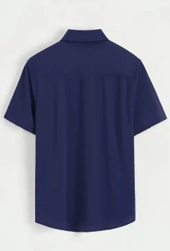Polo uni manche court col ouvert