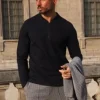 Polo uni manche longue