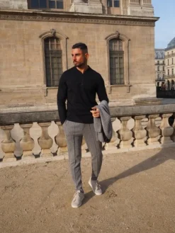 Polo uni manche longue