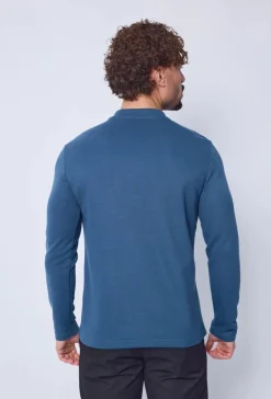 Polo uni manche longue