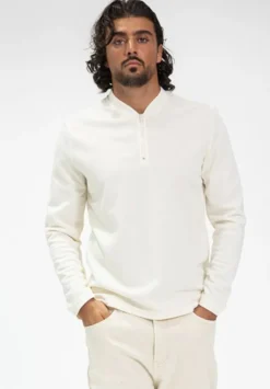 Polo uni manche longue