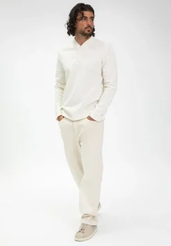 Polo uni manche longue