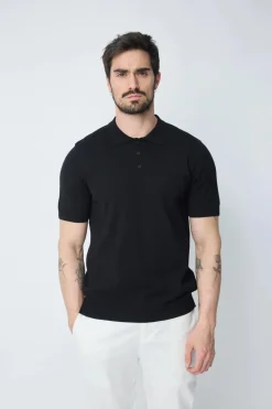 Polo uni manches courtes