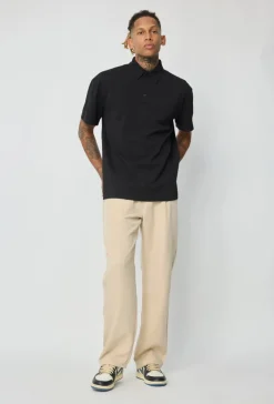 Polo uni manches courtes