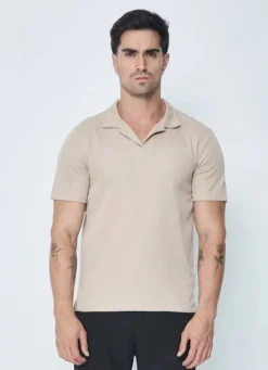 Polo uni manches courtes