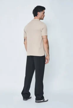 Polo uni manches courtes
