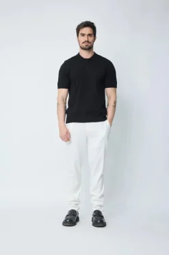 Polo uni manches courtes