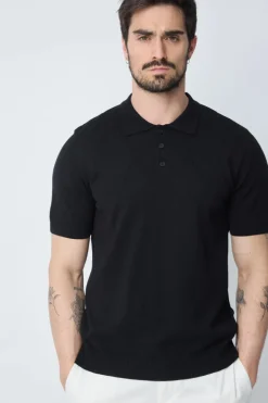 Polo uni manches courtes