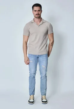 Polo uni manches courtes