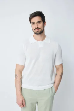 Polo uni manches courtes